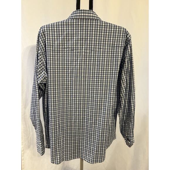 NWT Wrangler Blue Plaid Button Up Shirt Men's size XL - Picture 2 of 5